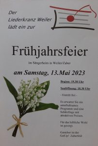 Frühjahrsfeier 2023 @ Sängerheim Weiler