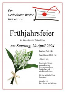 Frühjahrsfeier @ Sängerheim Weiler